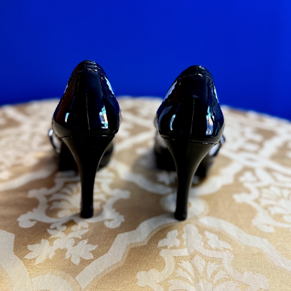 Funtasma by Pleaser Women's Contessa-06 Pump,Black-White Patent,10 M